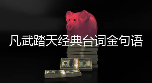 凡武踏天经典台词金句语录文档下载