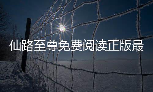 仙路至尊免费阅读正版最新章节入口
