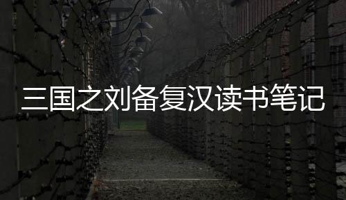 三国之刘备复汉读书笔记