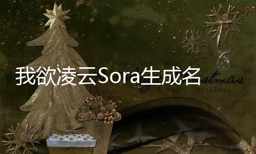 我欲凌云Sora生成名场面动态分镜预览