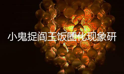 小鬼捉阎王饭圈化现象研究报告（附数据）