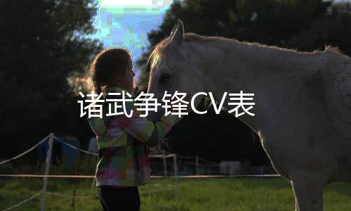 诸武争锋CV表